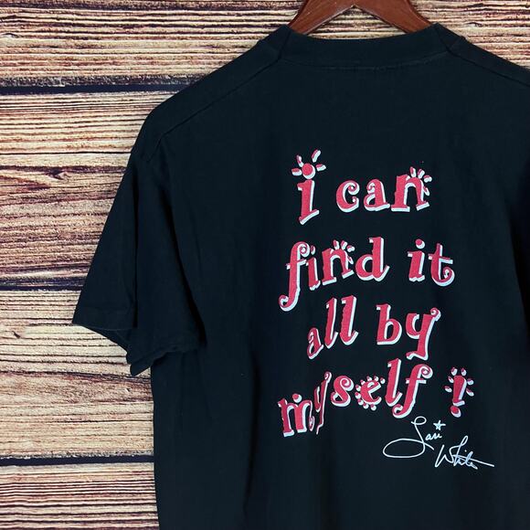 Vintage 1990s Lari White Lead Me Not Into Temptation T-shirt - Picture 9 of 9